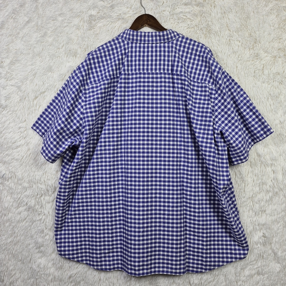 Robert Graham Purple‎ Gingham SS Button Up Shirt 3XL Preppy Spring Vibes Party - Picture 4 of 9